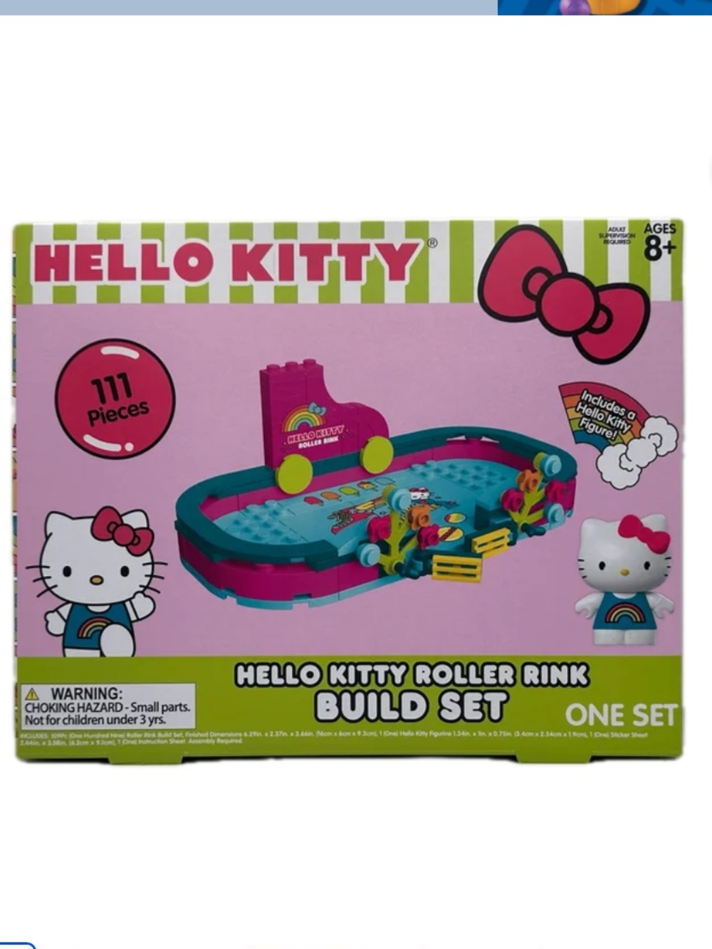 Hello Kitty Pink & Teal Roller Rink Build Set - Picture 4 of 8